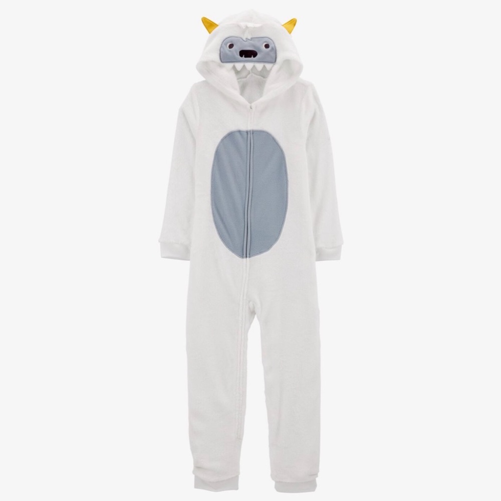 NEW with tag! Carter’s SOLD OUT Abominable Snowman Fleece Full-Zip Sleeper -SZ 6